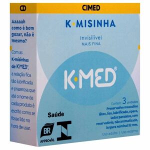 Preservativo K-med Kamisinha Invisível 03 Unidades