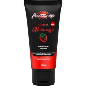 LUBME Lubrificante Morango Hot Beijável 60 ml