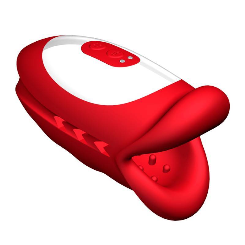Masturbador Massageador Boca c/ Vibração e Pulsação Recarregável