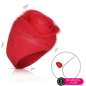 Mini Vibrador Formato de Anel Recarregável