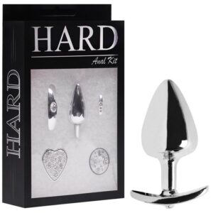 Kit Anal Luxo Metal Hard c/ 4 Bases Diferentes - M