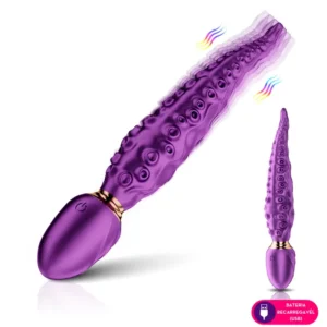 Vibrador Estimulador Rotativo Recarregável - Octopus