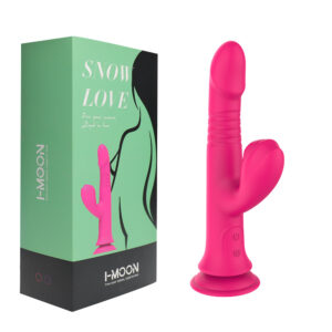 Vibrador Rotativo Sobe e Desce c/ Estimulador por Sucção Recarregável