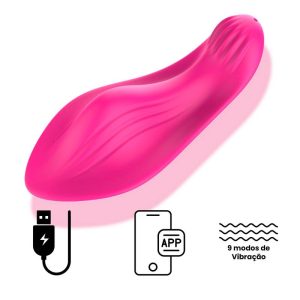 Vibrador de Calcinha Recarregável Via Aplicativo - Paname