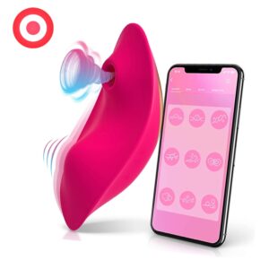 Calcinha Vibratória c/ Sucção e Controle por Aplicativo Recarregável