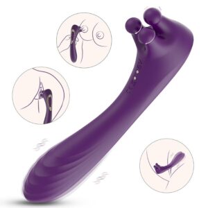 Vibrador Ponto G e Estimulador Rotativo 2 em 1 Recarregável - Angel´s Hand