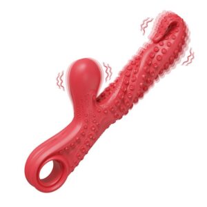 Vibrador Ponto G Tentáculos c/ Estimulador Recarregável