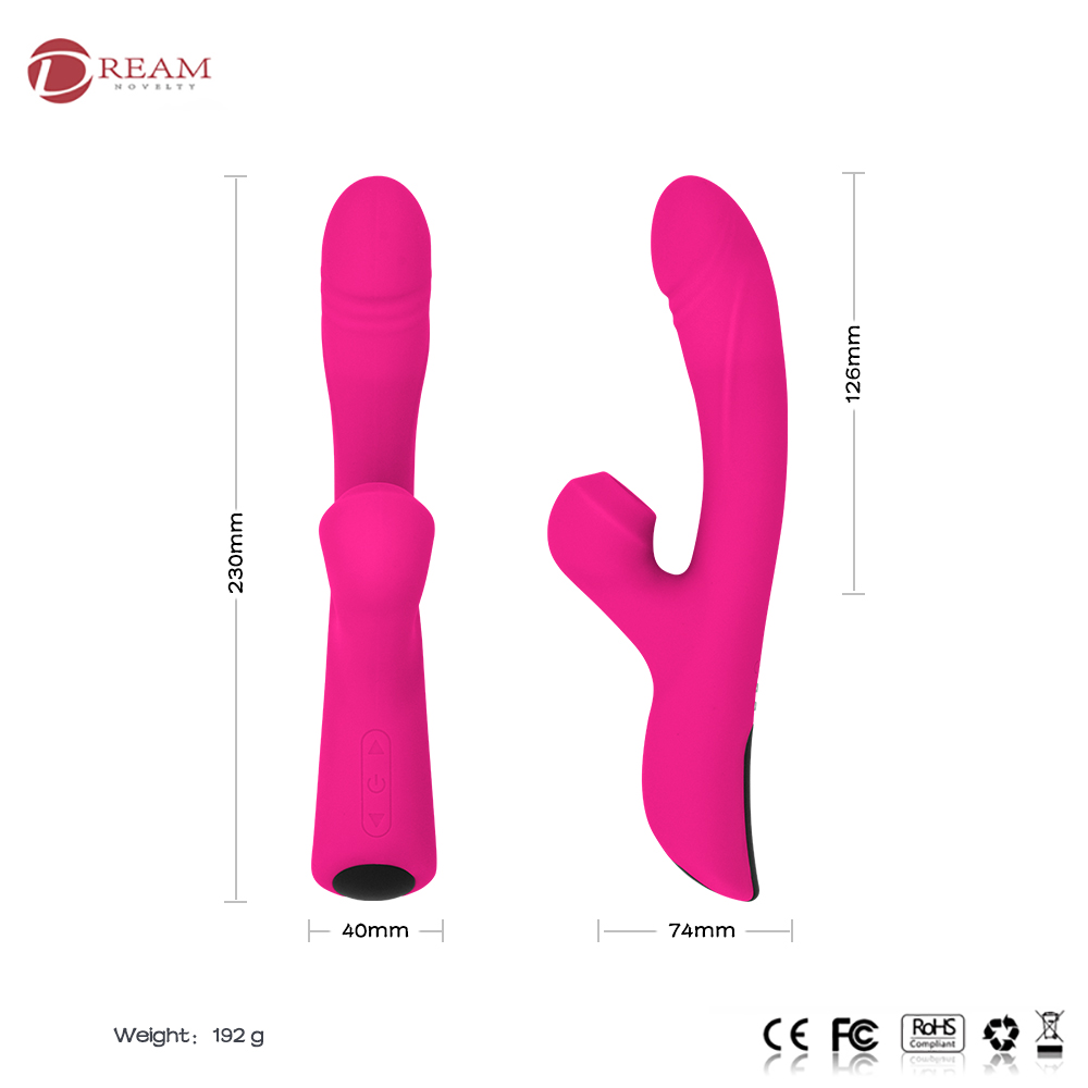 Vibrador Ponto G c/ Estimulador por Sucção Recarregável - Image 3
