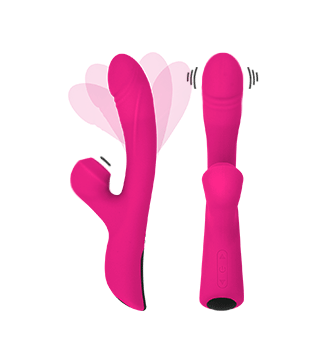 Vibrador Ponto G c/ Estimulador por Sucção Recarregável