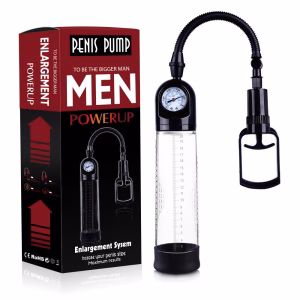 Bomba Peniana Manual c/ Manômetro de Pressão - Penis Pump PowerUp