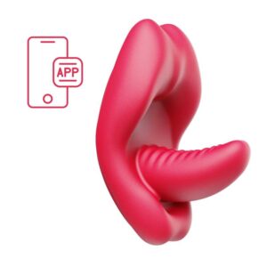Vibrador de Calcinha Formato de Boca c/ Lingua Controle por App