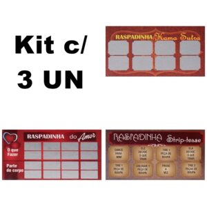 Raspadinha Card c/ 3 Un