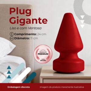 Plug Anal Cone Gigante 24 x 11 cm