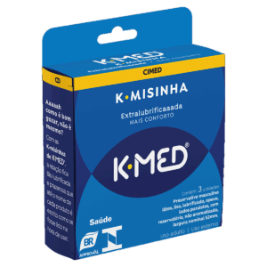 Preservativo K-med Kamisinha Extra Lubrificado 3 unidades