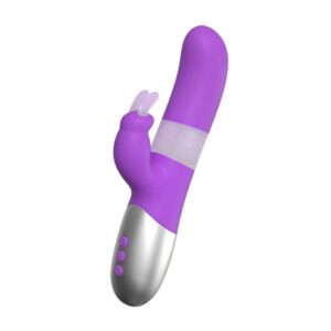 Vibrador Ponto G Rotativo c/ Estimulador Rabbit Recarregável