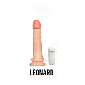 Pênis Classic c/ Vibrador e Ventosa Multivelocidade - LEONARD