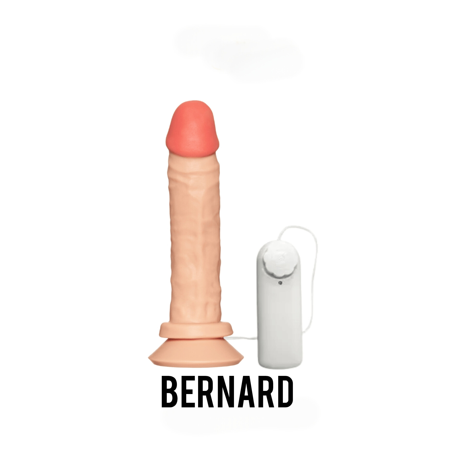 Pênis Classic c/ Vibrador e Ventosa Multivelocidade - BERNARD