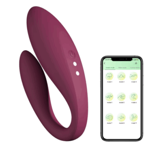 Vibrador para Casal Recarregável 7 Modos de Vibração c/ Controle App