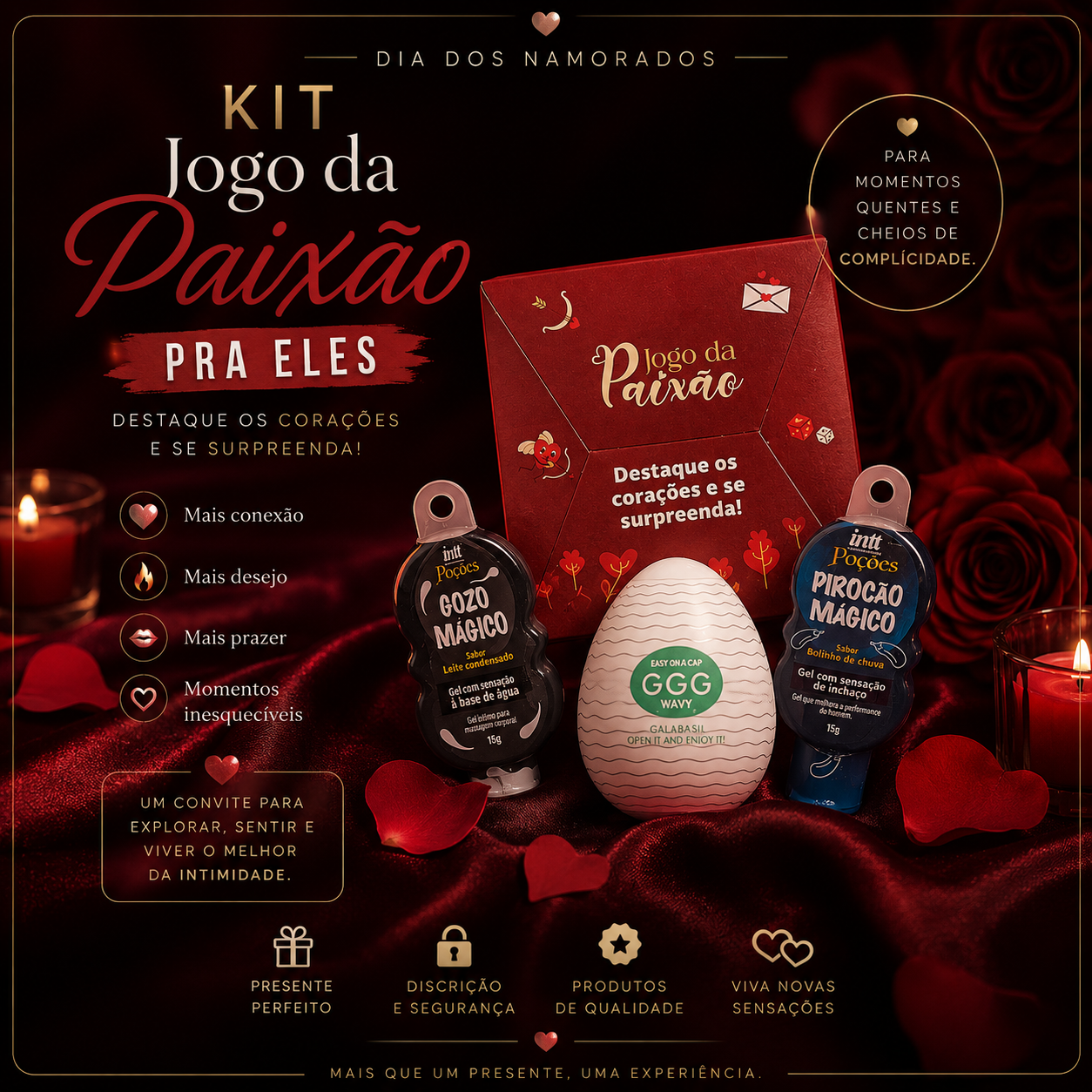 Kit Jogo da Paixão Pra Eles - Ed. Limitada