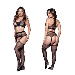 Conjunto Cinta Liga c/ Top em Strass Ref. Y2102